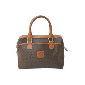 Celine Macadam Brown Leather Handbag